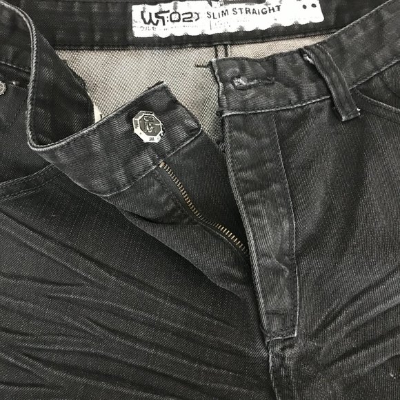 🚄Aggravated Mentality Men's Jeans | Black | Size 32W x 32L - Picture 8 of 16